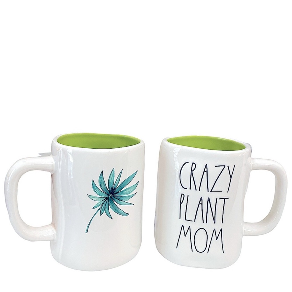 Rae Dunn CRAZY PLANT MOM Double Sided Mug